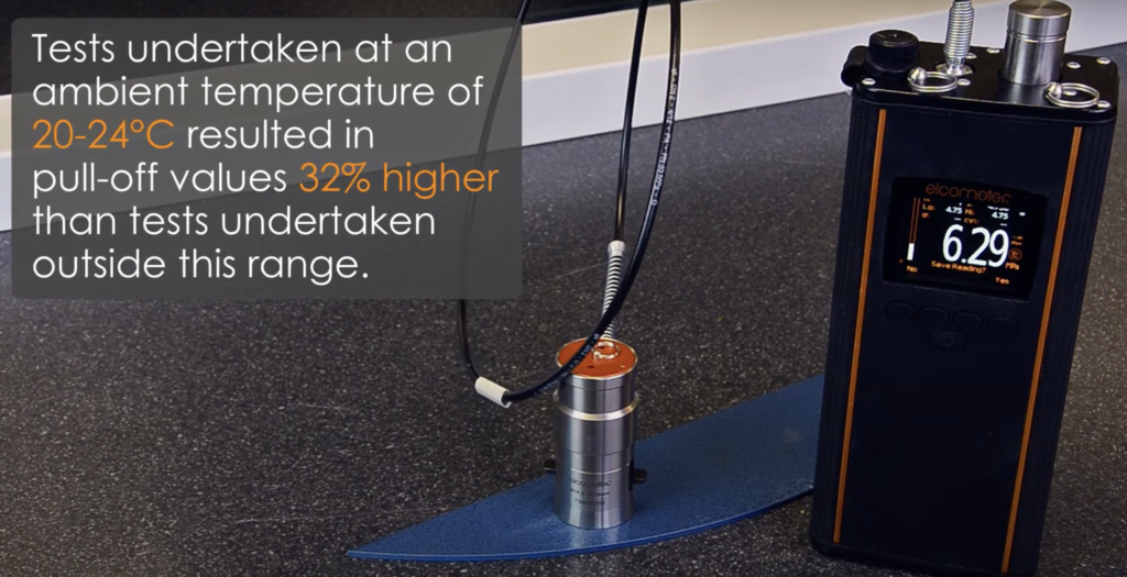 Floor pull-off testing equipment