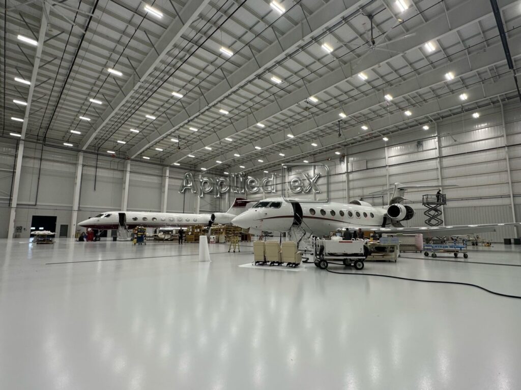 Aviation facilities floor system by AppliedeX