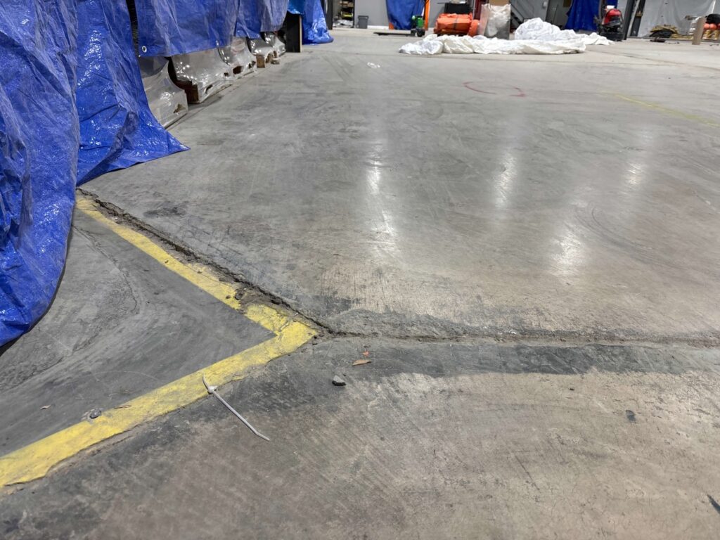 Damaged joint - the Floor is Not Compliant